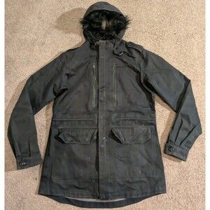 Nike Tech Pack Fur Hooded Black Chore Jacket Women's Large